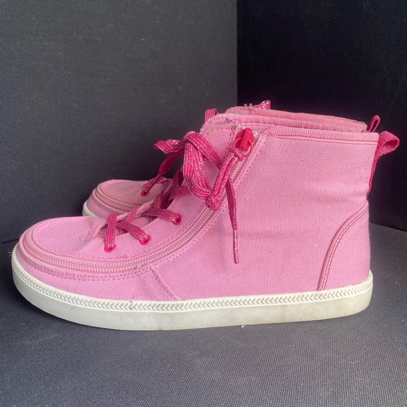 Vibrant Pink Kids High-Top Sneakers Accessibility Friendly Size 5 Billy Footwear - Picture 1 of 7